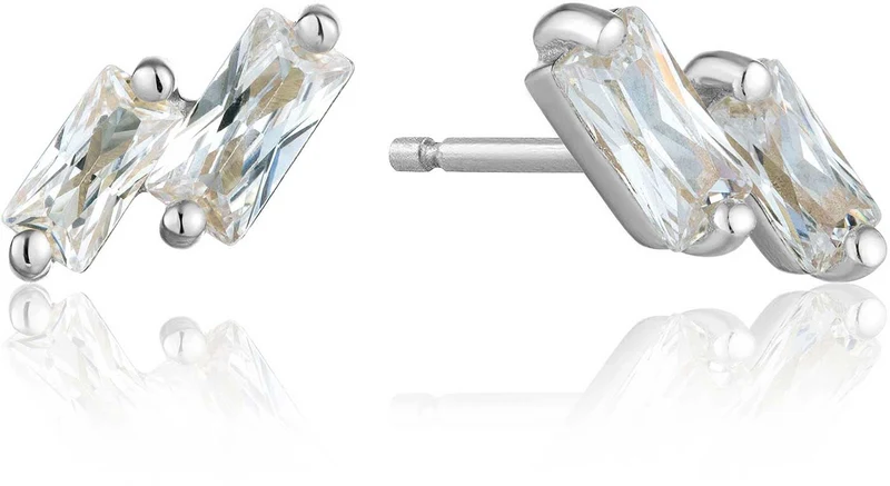 ANIA HAIE E018-07H Doppelreihige Ohrstecker mit Steinchen