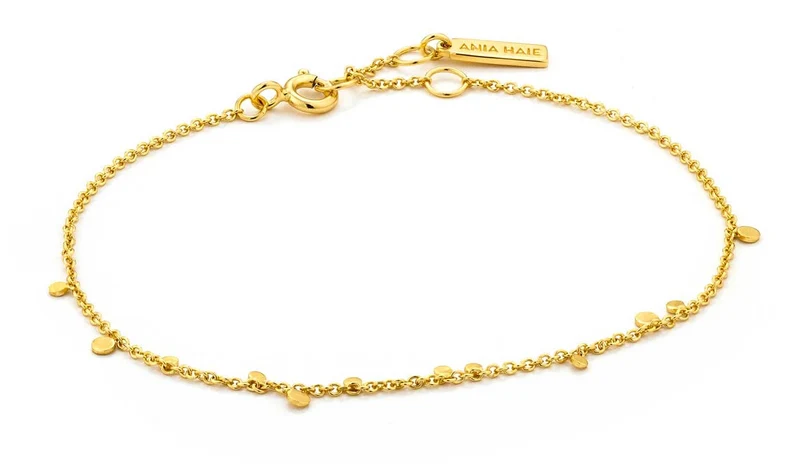 ANIA HAIE B005-02G Armband mit kleinen Scheiben Anhängern
