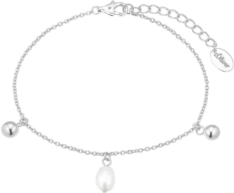 Armband mit Perlen & Kugelanhänger, s.Oliver, Modell 2037816