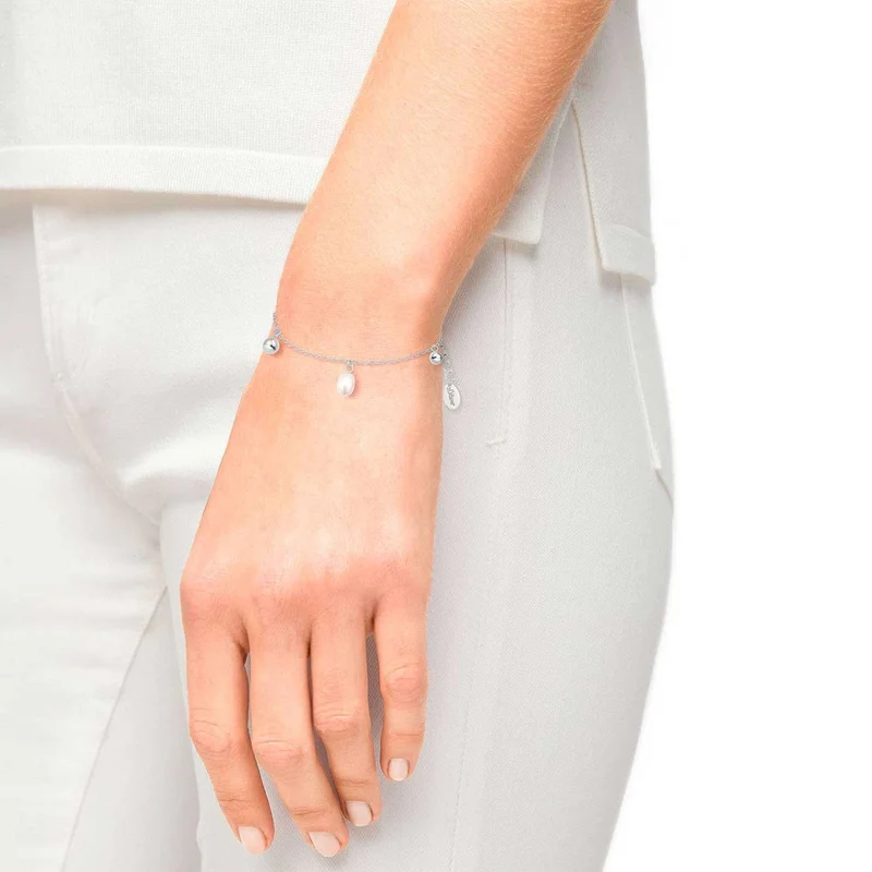 Armband mit Perlen & Kugelanhänger, s.Oliver, Modell 2037816
