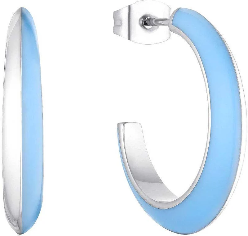 Kreolen mit blauer Emaille - s.Oliver Jewelry Modell: 2037974