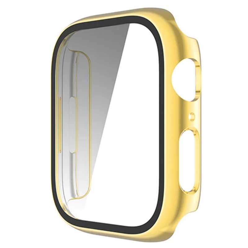 Auffallend Modisch Apple Watch Series 8 (45mm) / Apple Watch Series 7 45mm Hülle mit Displayschutz in Plastik und Gehärtetes Glas