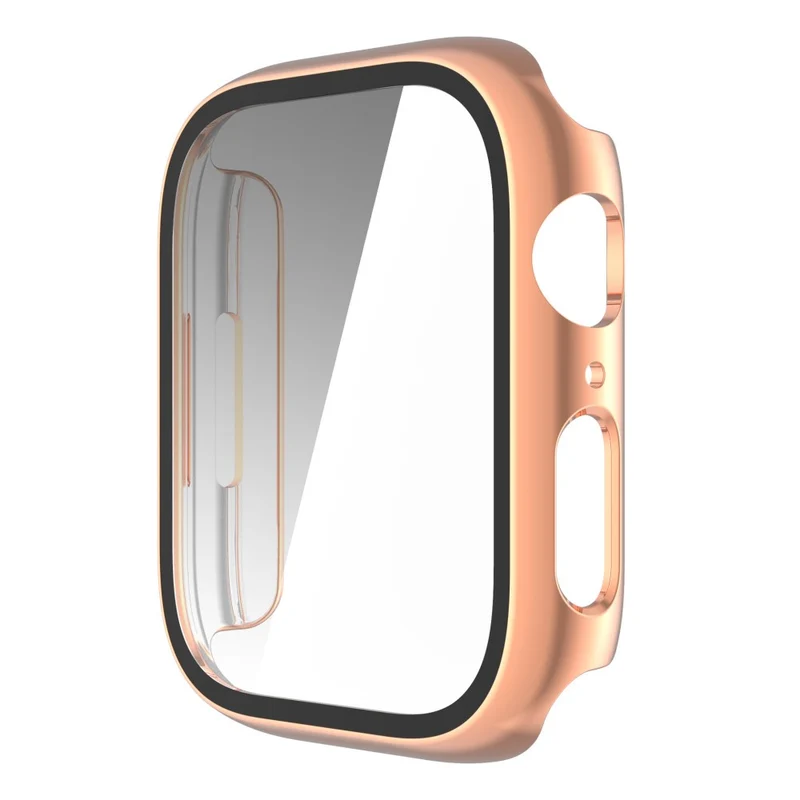 Auffallend Modisch Apple Watch Series 8 (45mm) / Apple Watch Series 7 45mm Hülle mit Displayschutz in Plastik und Gehärtetes Glas