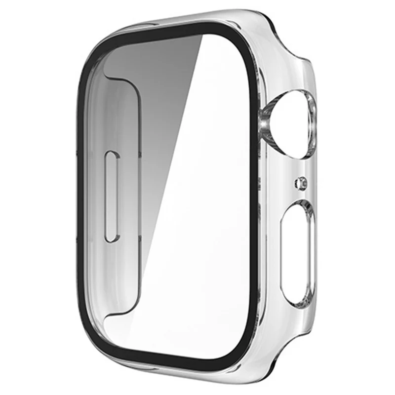 Absolut Stylisch Apple Watch Series 8 (41mm) / Apple Watch Series 7 41mm Hülle mit Displayschutz in Plastik und Gehärtetes Glas