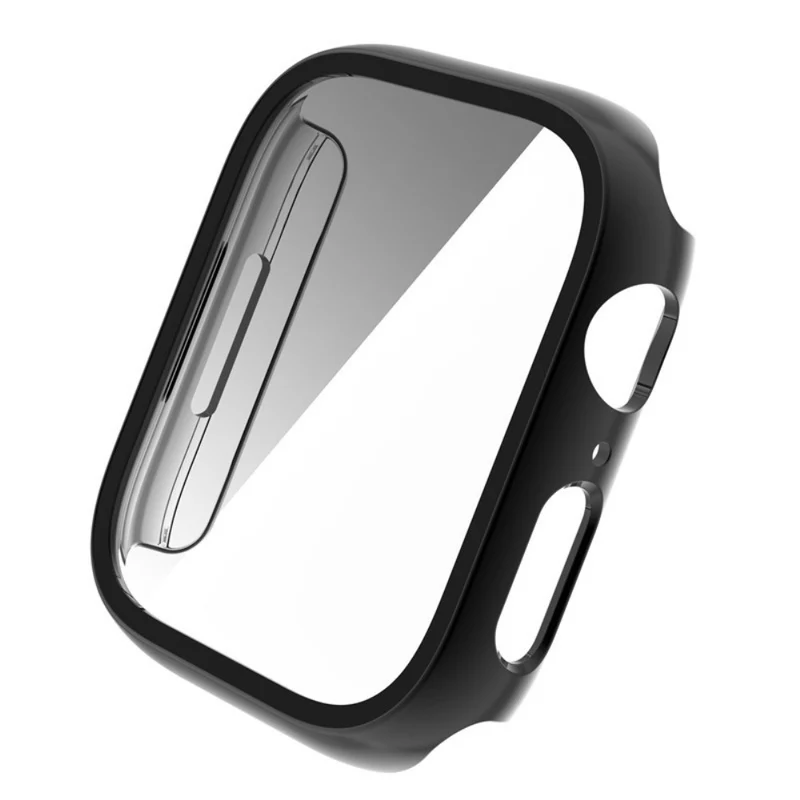 Absolut Stylisch Apple Watch Series 8 (41mm) / Apple Watch Series 7 41mm Hülle mit Displayschutz in Plastik und Gehärtetes Glas