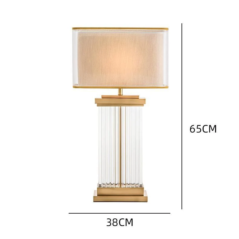 Elegante Kristall Tischlampe