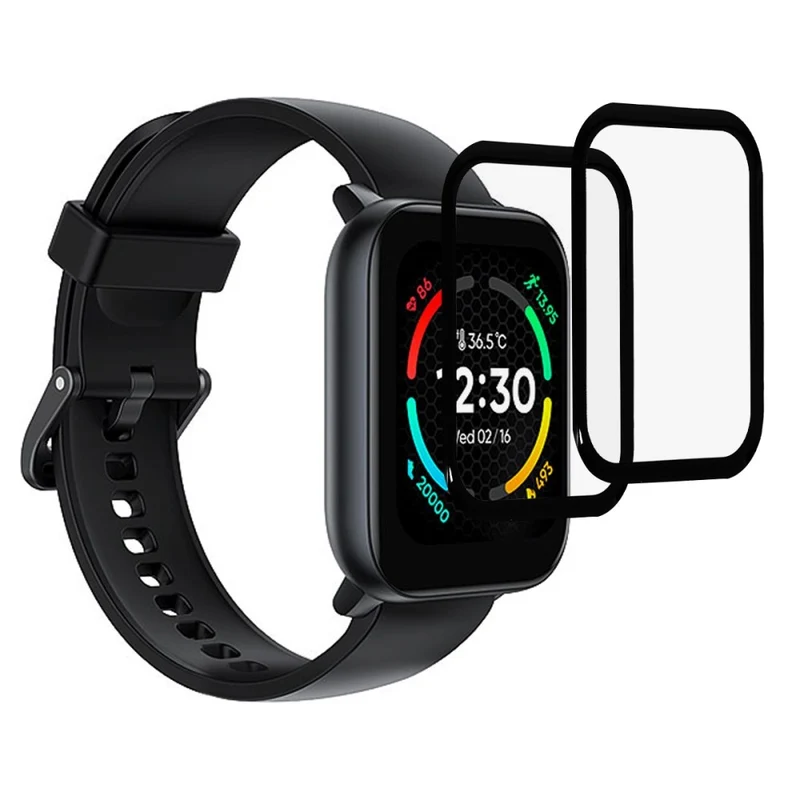 2stück Realme TechLife Watch S100 Plastik HD Displayschutz