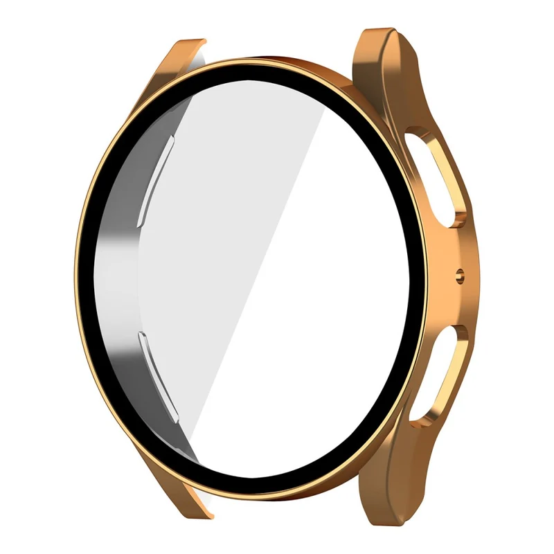 Absolut Modisch Samsung Galaxy Watch 5 (44mm) Hülle mit Displayschutz in Plastik und Gehärtetes Glas