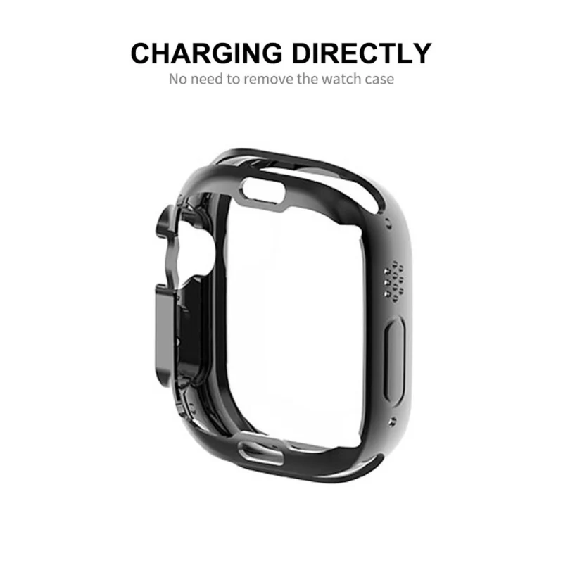 Mega Stylisch Apple Watch Ultra Hülle mit Displayschutz in Silikon / TPU
