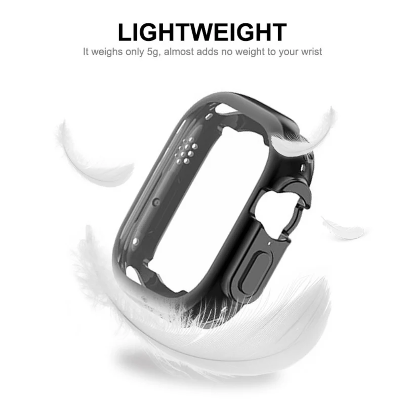 Mega Stylisch Apple Watch Ultra Hülle mit Displayschutz in Silikon / TPU