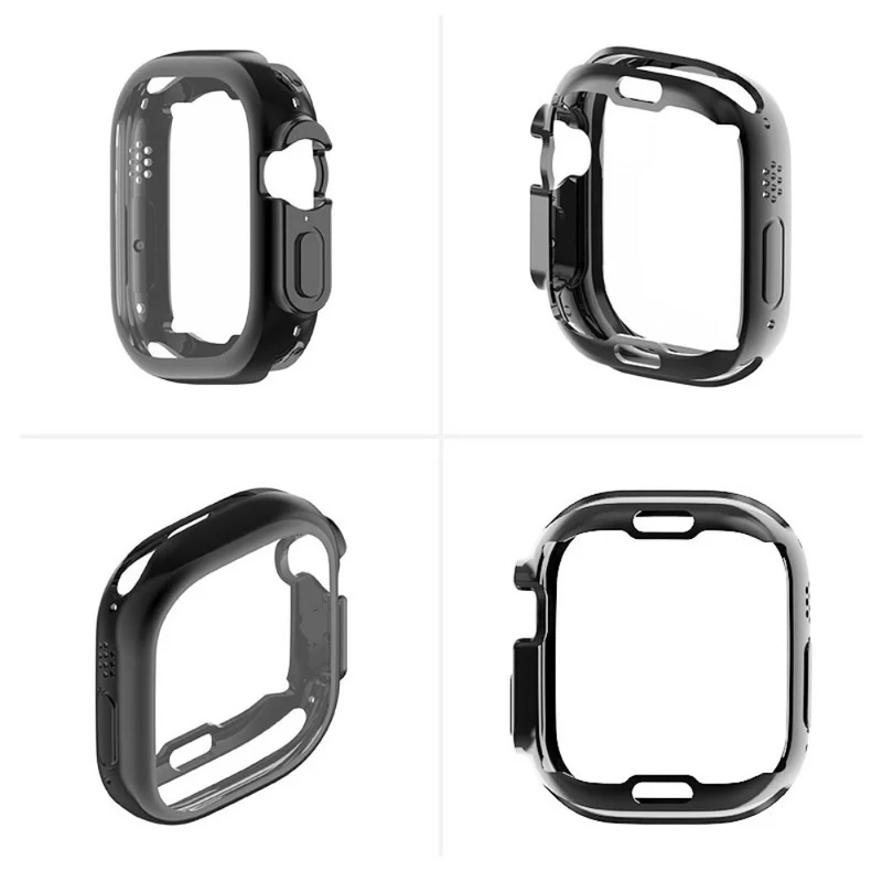Mega Stylisch Apple Watch Ultra Hülle mit Displayschutz in Silikon / TPU
