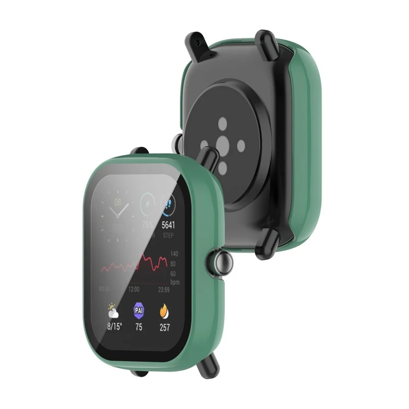Super Schön Universell Amazfit Hülle mit Displayschutz in Plastik und Gehärtetes Glas