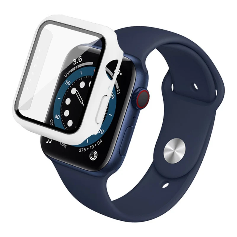 Super Stylisch Universell Apple Hülle mit Displayschutz in Plastik und Gehärtetes Glas