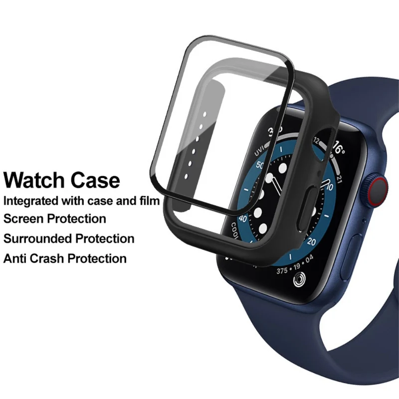 Super Stylisch Universell Apple Hülle mit Displayschutz in Plastik und Gehärtetes Glas