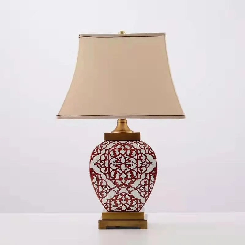 Dekorative Keramik Tischlampe