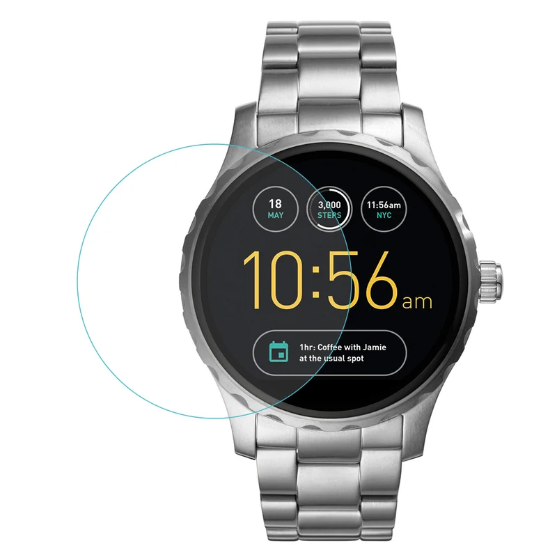Fossil Q Marshal Gen 2 Plastik HD Displayschutz