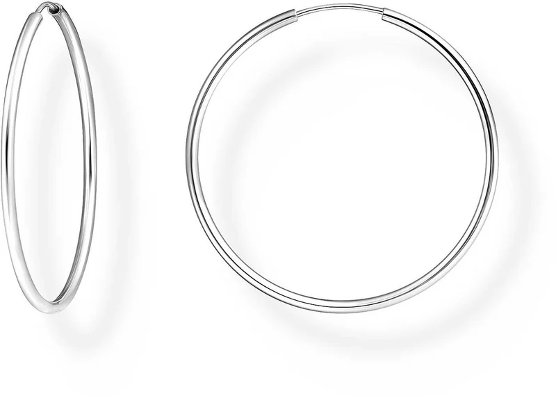 Silberfarbene Kreolen mittelgroß - Thomas Sabo Modell: CR728-001-21