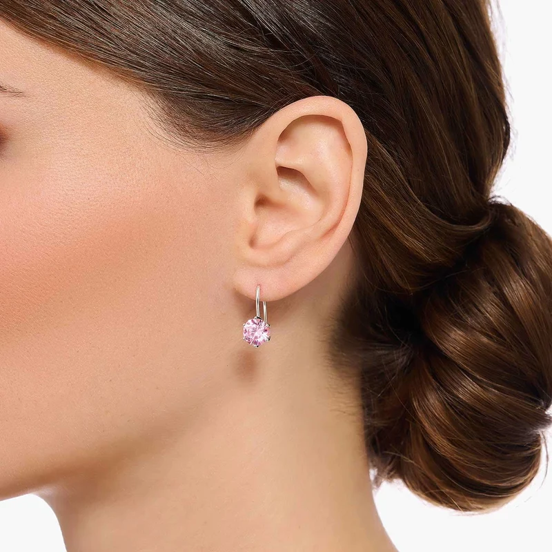 Ohrhänger mit pinkem Steinbesatz - Thomas Sabo Modell: H2287-051-9