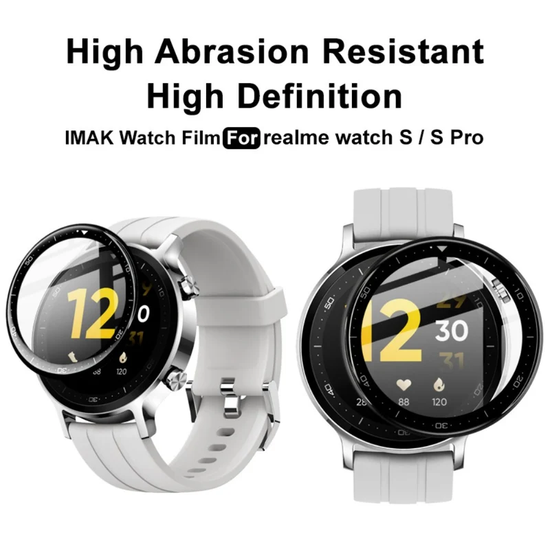 Realme Watch S Pro / Realme Watch S Plastik HD Universell Displayschutz