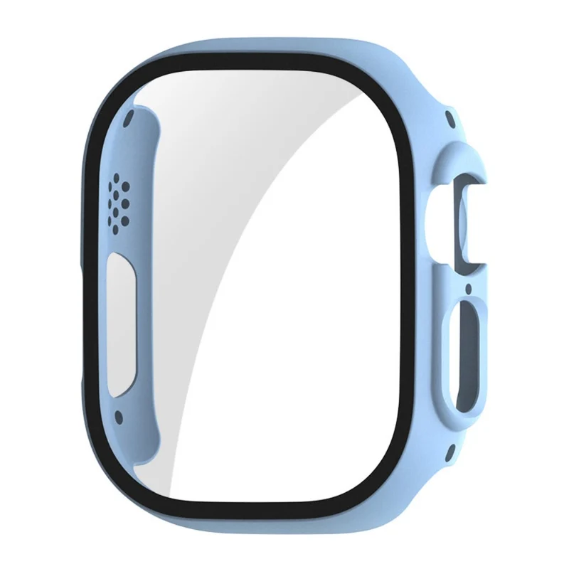 Mega Stylisch Apple Watch Ultra Hülle mit Displayschutz in Plastik und Gehärtetes Glas