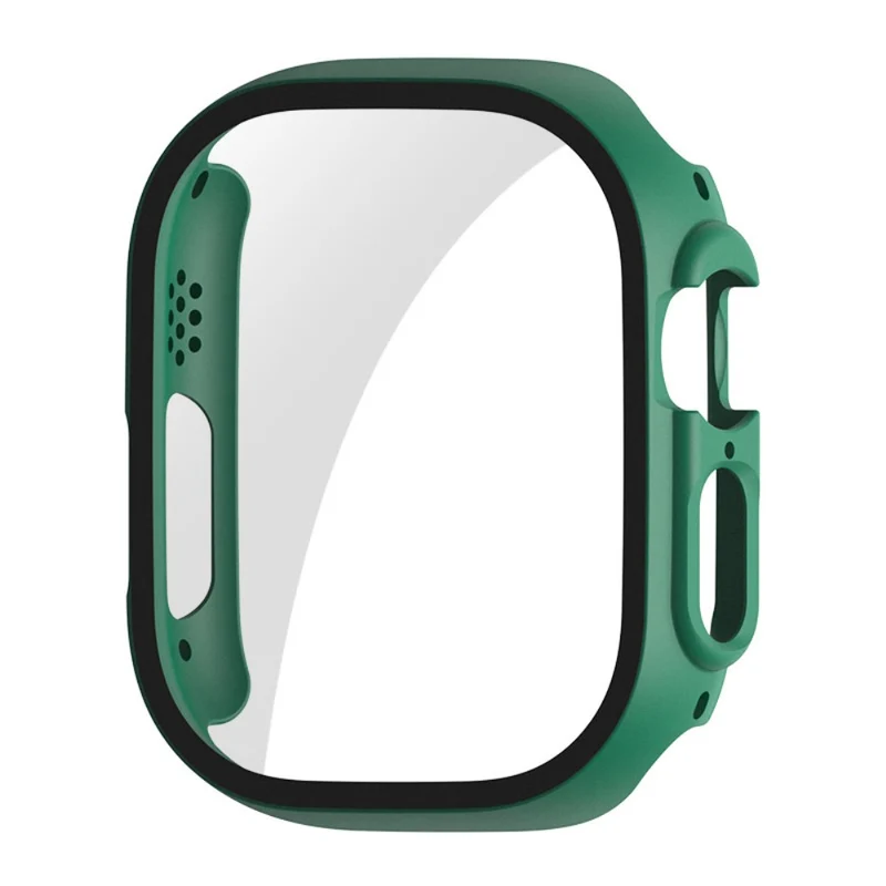 Mega Stylisch Apple Watch Ultra Hülle mit Displayschutz in Plastik und Gehärtetes Glas