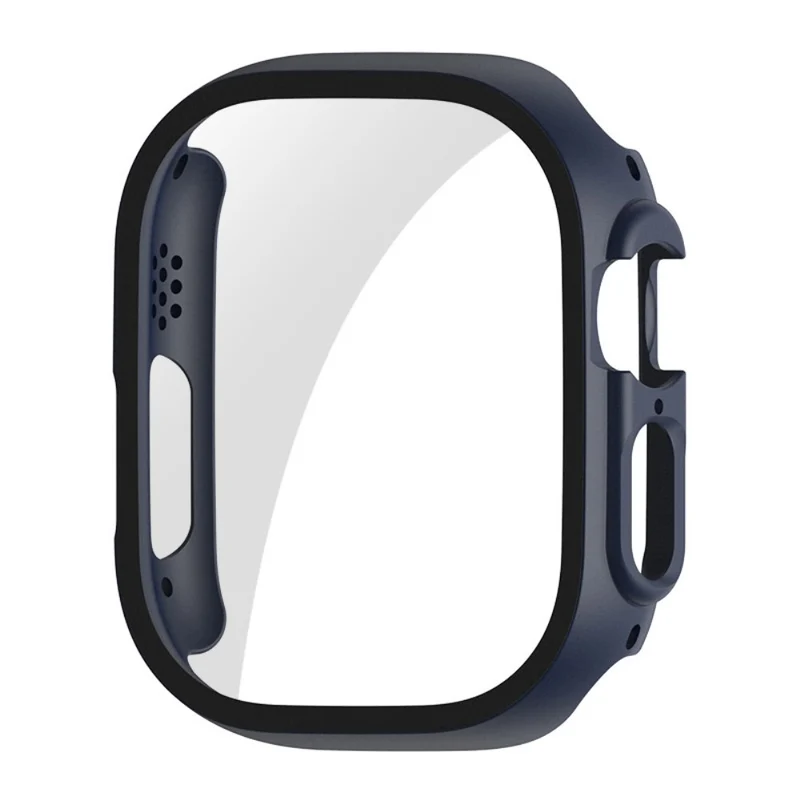 Mega Stylisch Apple Watch Ultra Hülle mit Displayschutz in Plastik und Gehärtetes Glas