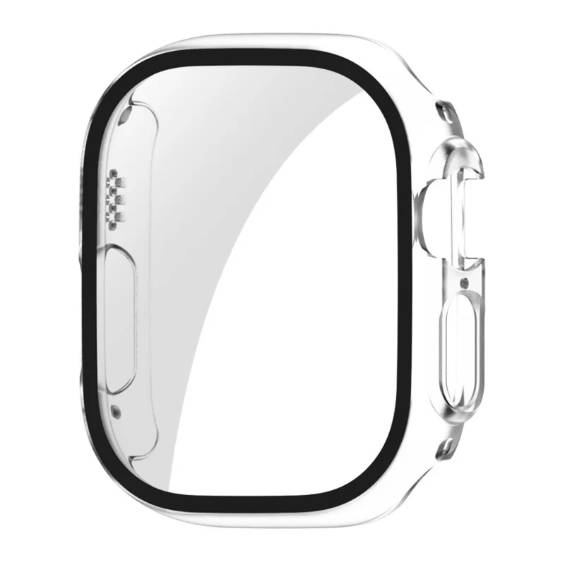 Mega Stylisch Apple Watch Ultra Hülle mit Displayschutz in Plastik und Gehärtetes Glas