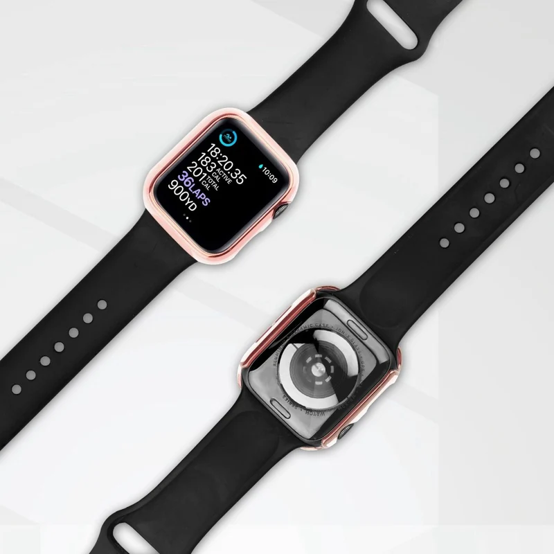 Super Stylisch Apple Watch Ultra Hülle mit Displayschutz in Plastik und Gehärtetes Glas