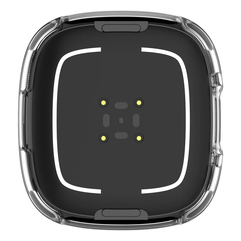 Unglaublich Gut Fitbit Sense 2 / Fitbit Versa 4 Hülle mit Displayschutz in Plastik und Gehärtetes Glas