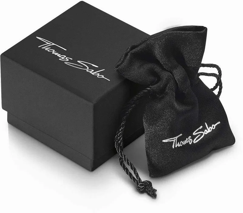 Goldfarbene Kreolen, Mit eckiger Form und minimalistischem Design - Thomas Sabo Modell: CR743-413-39