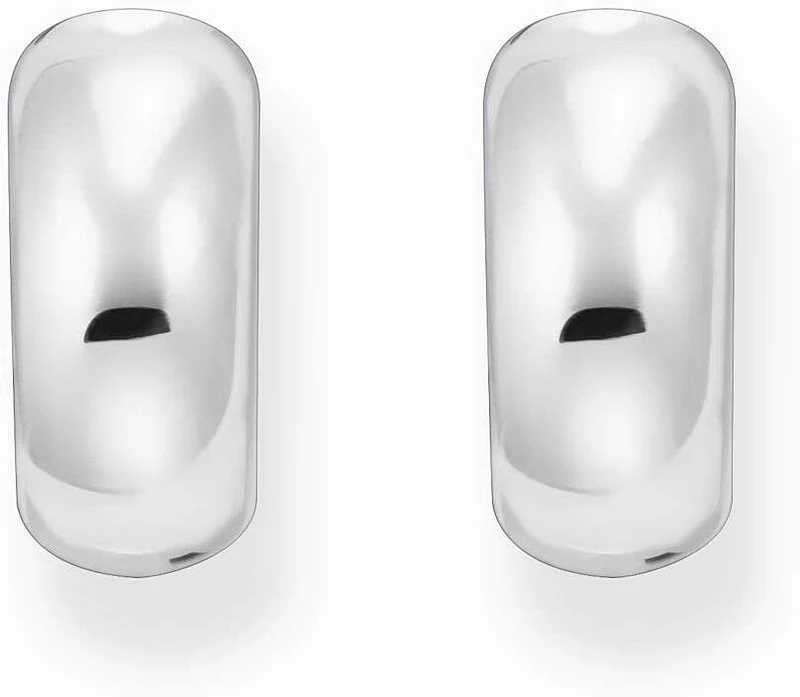 Silberfarbene Kreolen, in Chunky-Optik, die von den 90s inspiriert ist - Thomas Sabo Modell: CR741-001-21