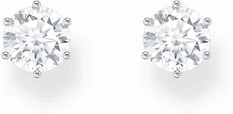 Ohrrstecker mit weißem Zirkoniastein im Brillantschliff - Thomas Sabo Modell: H2301-051-14