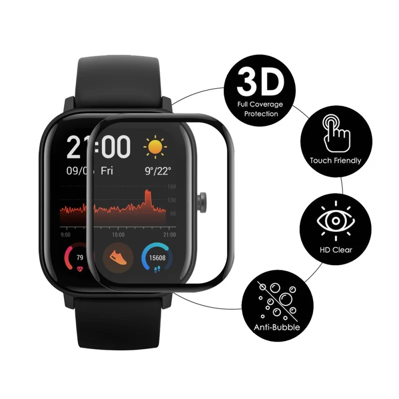 2stück Amazfit GTS 4 Plastik HD Displayschutz