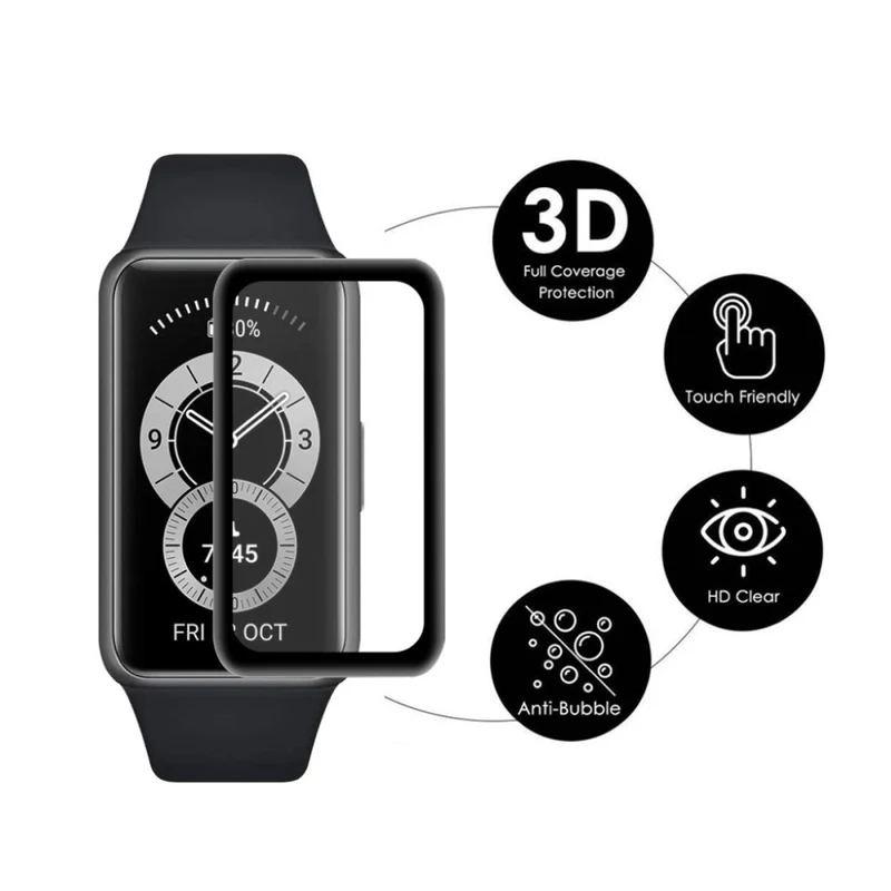 2stück Honor Band 6 Plastik 3D Gekrümmt Displayschutz