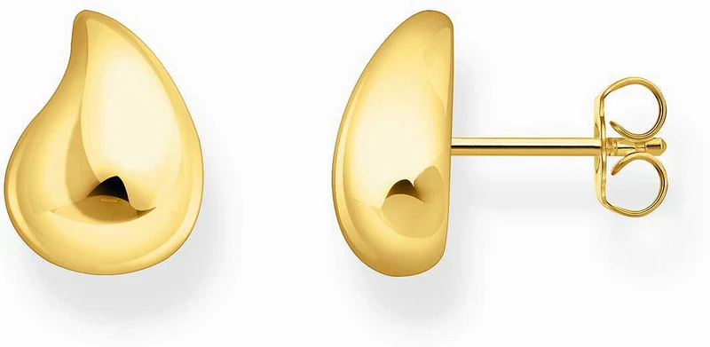 Ohrstecker mit elegantem, modernem Design in organischer Tropfenform - Thomas Sabo Modell: H2303-413-39