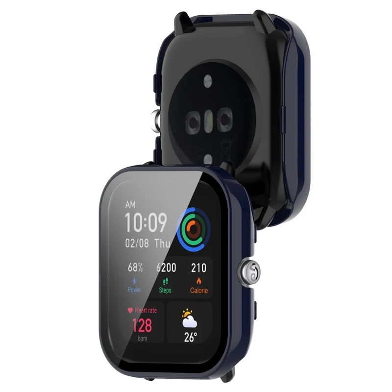 Absolut Schön Amazfit GTS 4 Mini Hülle mit Displayschutz in Plastik und Gehärtetes Glas