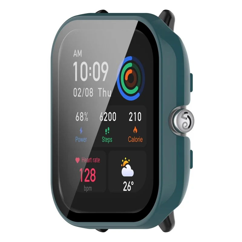 Absolut Schön Amazfit GTS 4 Mini Hülle mit Displayschutz in Plastik und Gehärtetes Glas