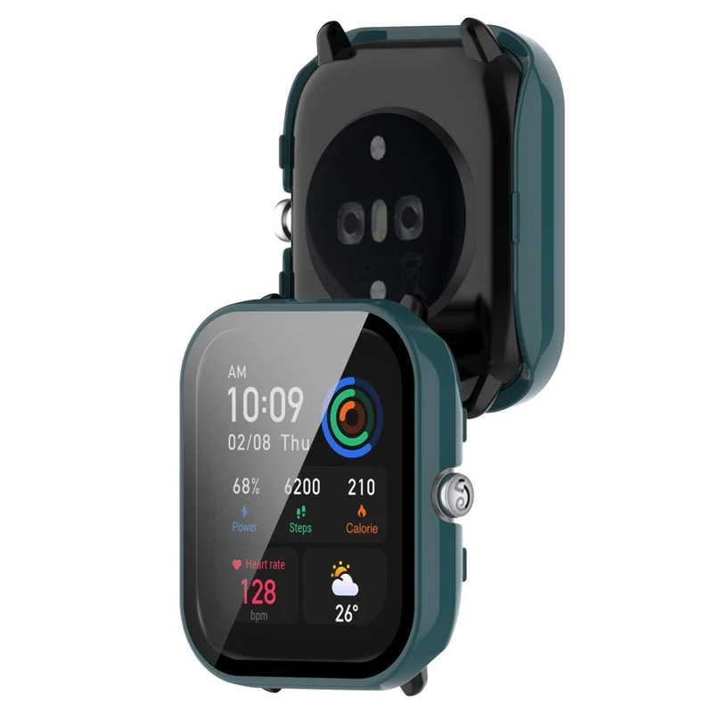 Absolut Schön Amazfit GTS 4 Mini Hülle mit Displayschutz in Plastik und Gehärtetes Glas
