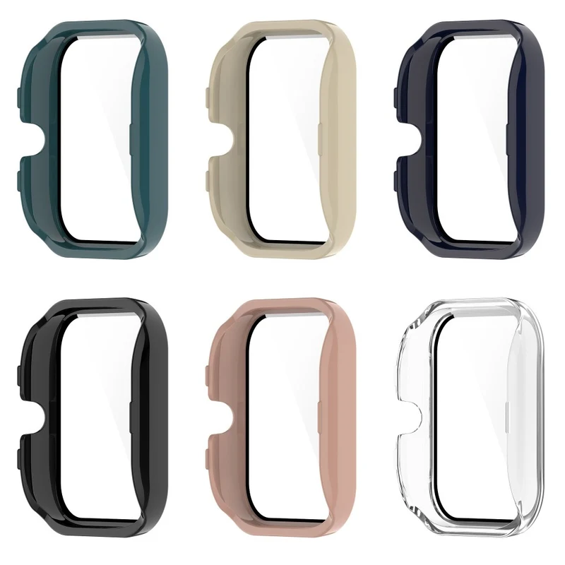 Absolut Schön Amazfit GTS 4 Mini Hülle mit Displayschutz in Plastik und Gehärtetes Glas