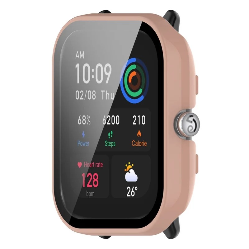 Absolut Schön Amazfit GTS 4 Mini Hülle mit Displayschutz in Plastik und Gehärtetes Glas