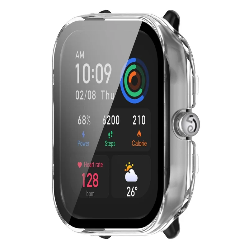 Auffallend Nett Amazfit GTS 4 Mini Hülle mit Displayschutz in Plastik und Gehärtetes Glas