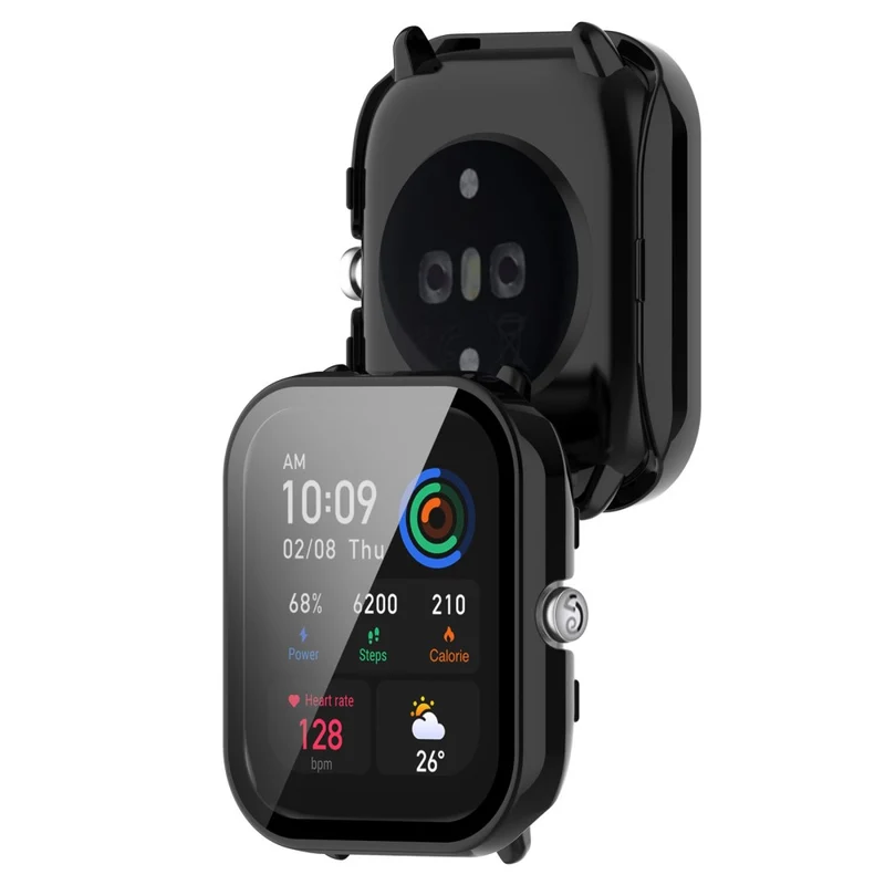 Auffallend Nett Amazfit GTS 4 Mini Hülle mit Displayschutz in Plastik und Gehärtetes Glas