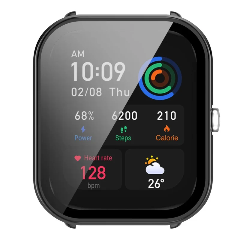 Auffallend Nett Amazfit GTS 4 Mini Hülle mit Displayschutz in Plastik und Gehärtetes Glas
