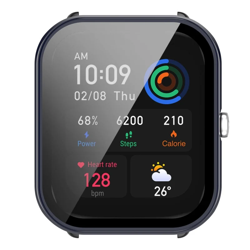 Auffallend Nett Amazfit GTS 4 Mini Hülle mit Displayschutz in Plastik und Gehärtetes Glas