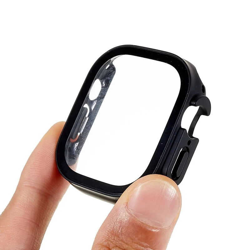 Großartig Apple Watch Ultra Hülle mit Displayschutz in Plastik und Gehärtetes Glas
