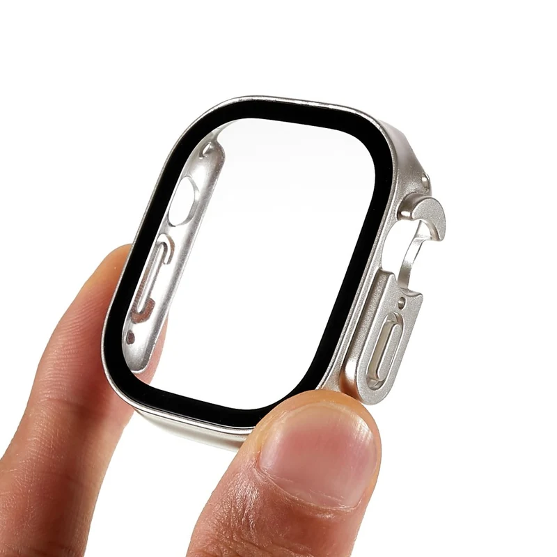 Großartig Apple Watch Ultra Hülle mit Displayschutz in Plastik und Gehärtetes Glas
