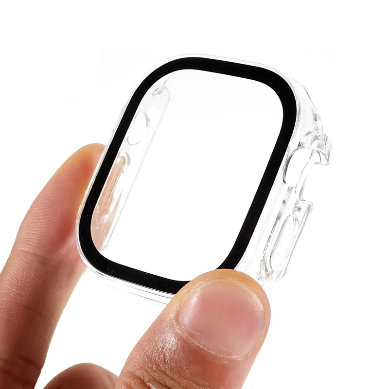 Großartig Apple Watch Ultra Hülle mit Displayschutz in Plastik und Gehärtetes Glas