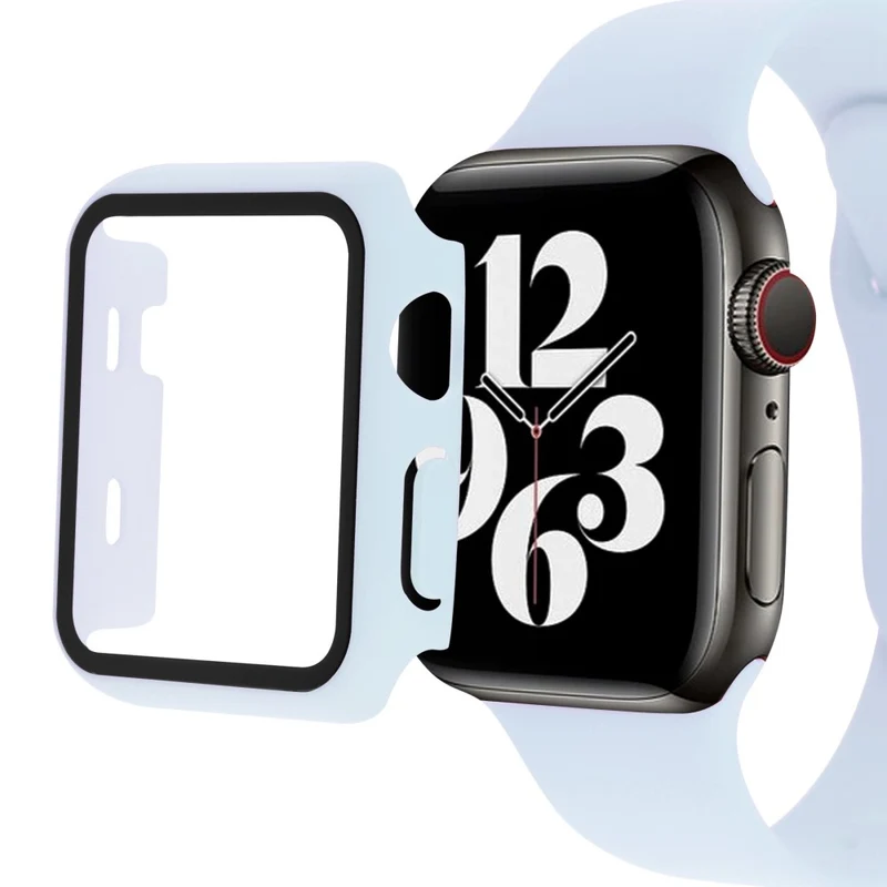 Super Stylisch Apple Watch Ultra Hülle mit Displayschutz in Plastik und Gehärtetes Glas