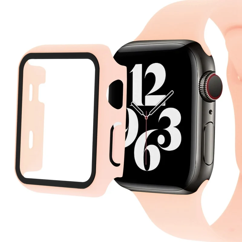 Super Stylisch Apple Watch Ultra Hülle mit Displayschutz in Plastik und Gehärtetes Glas