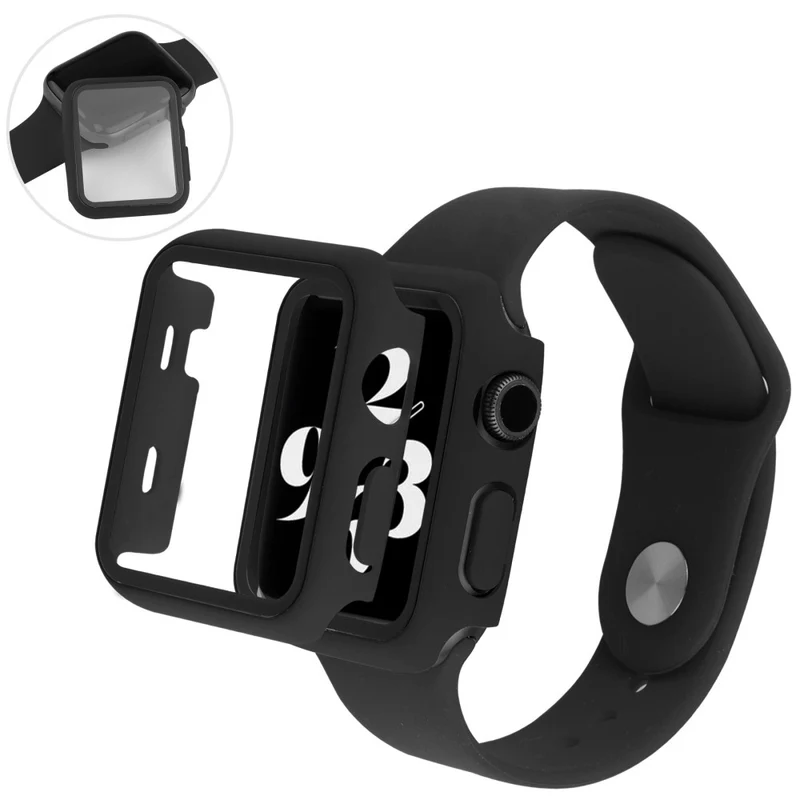 Super Stylisch Apple Watch Ultra Hülle mit Displayschutz in Plastik und Gehärtetes Glas